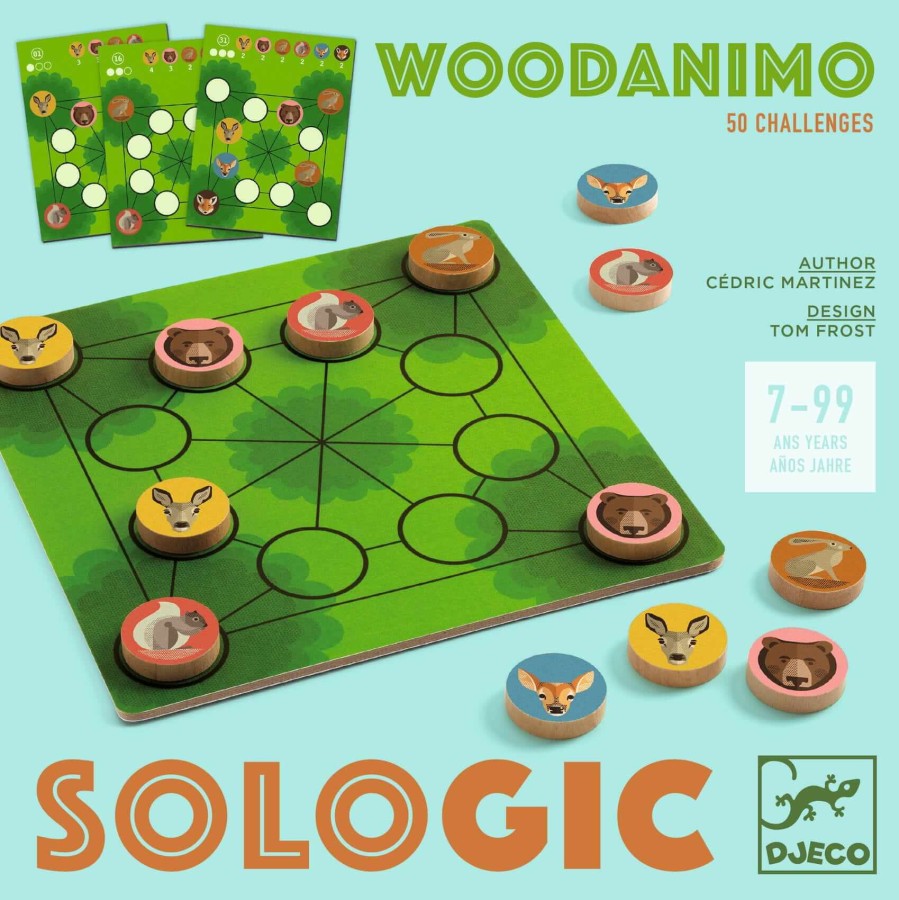 Gra logiczna SoLogic WOODANIMO 7+ / DJECO
