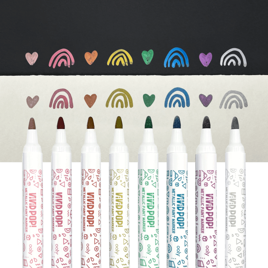 Markery Akrylowe Vivid Pop! Metaliczne Kolory / Ooly