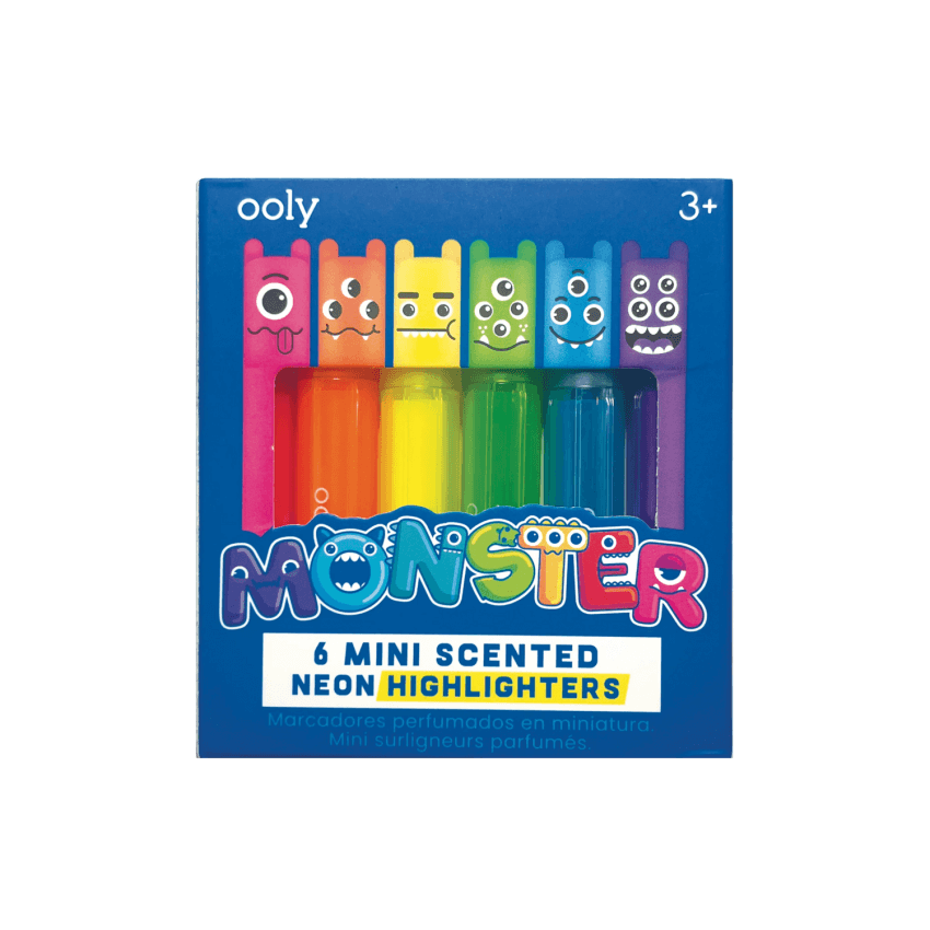 Flamastry Pachnące Neonowe Mini Małe Potworki, Monster / Ooly