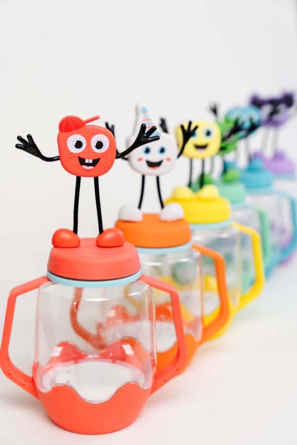 USZKODZONE OPAKOWANIE: Słoik sensoryczny do napełnienia wodą - żółty / Glo Pals