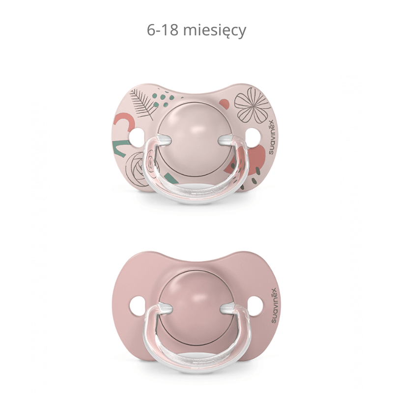 Smoczek fizjologiczny Walk in the park SX Pro - różowy, 2 szt. / Suavinex