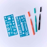 Zestaw 3 markerów do tworzenia tatuaży - Flower Power / OMY