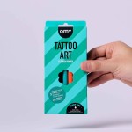 Zestaw 3 markerów do tworzenia tatuaży - Flower Power / OMY