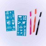 Zestaw 3 markerów do tworzenia tatuaży - I love you / OMY