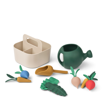 Zestaw ogrodnika do zabawy w piasku Acacia - sandy, multi mix / Liewood