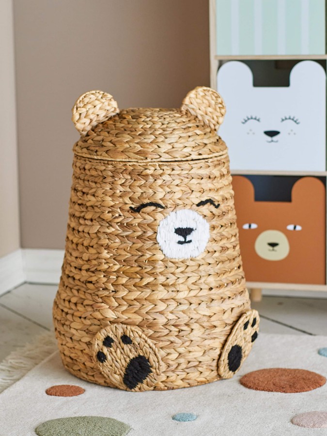 Kosz do przechowywania Timone - Nature, Water Hyacinth / Bloomingville Mini