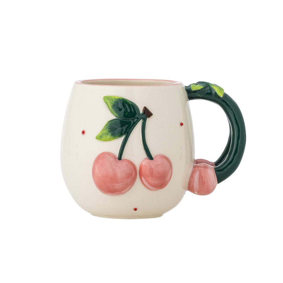 Kubek z kamionki Berrie - Rose / Bloomingville Mini