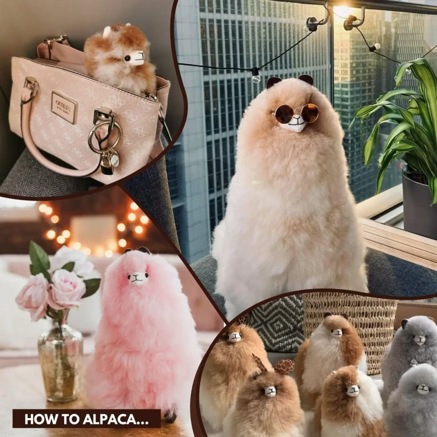 Maskotka Alpaka - Pink Crocus / Inkari