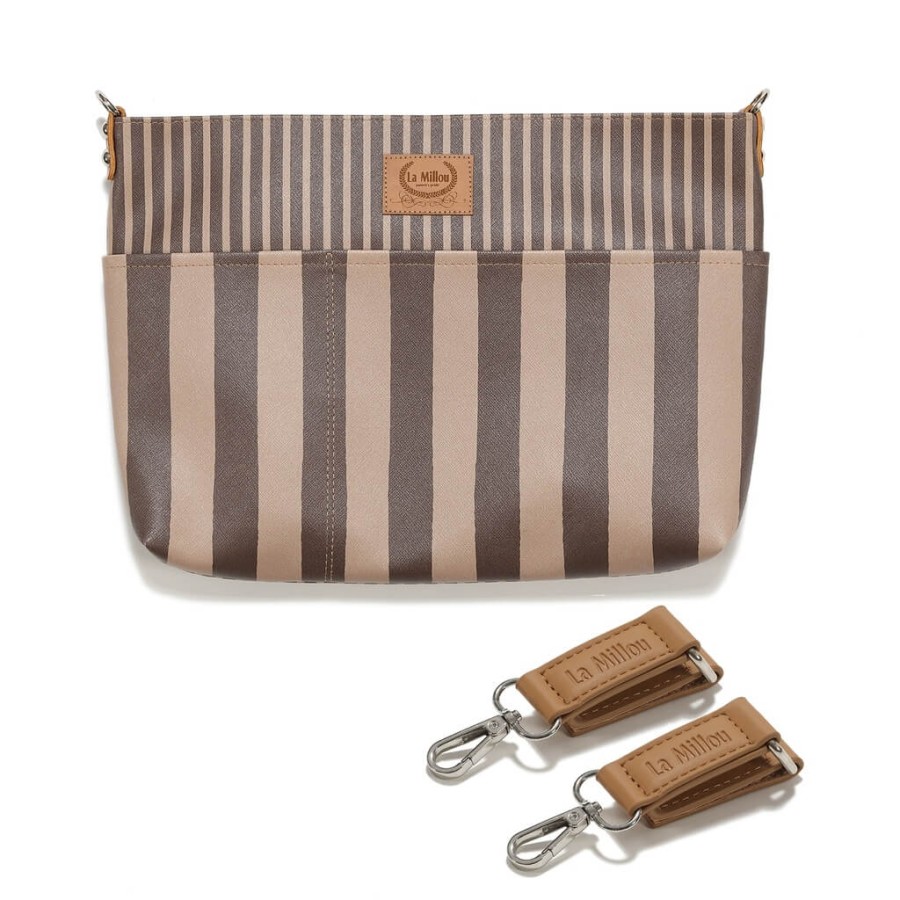 Organizer dla mamy FEERIA - STRIPES BROWN / La Millou