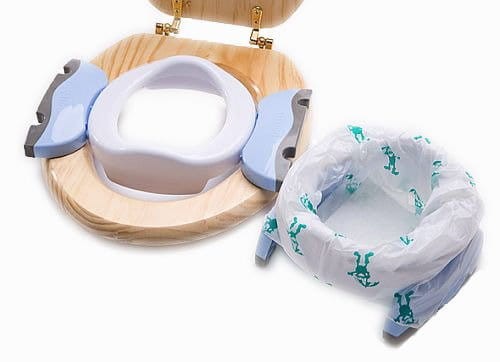 2w1 nocnik turystyczny i nakładka na toaletę, biały / Potette Plus