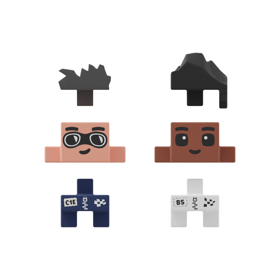 Klocki Mini Waffle City Wyścig 80el. / Marioinex