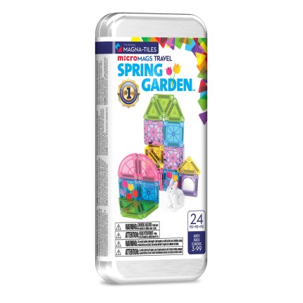 Klocki Magnetyczne microMAGS Spring Garden Travel 24 el. / Magna-Tiles