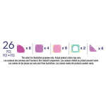 Klocki Magnetyczne microMAGS Heart to Heart Travel 26 el. / Magna-Tiles