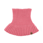 Komin golf dziecięcy z puchatej przędzy Bubo - różowy / Kopyto