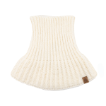 Komin golf dziecięcy z puchatej przędzy Bubo - naturalny / Kopyto