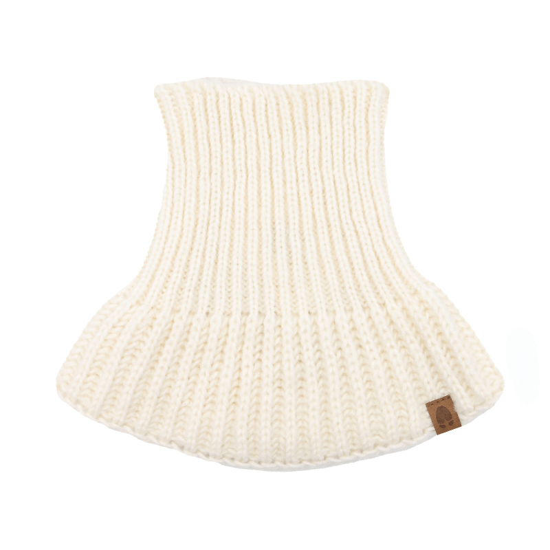 Komin golf dziecięcy z puchatej przędzy Bubo - naturalny / Kopyto