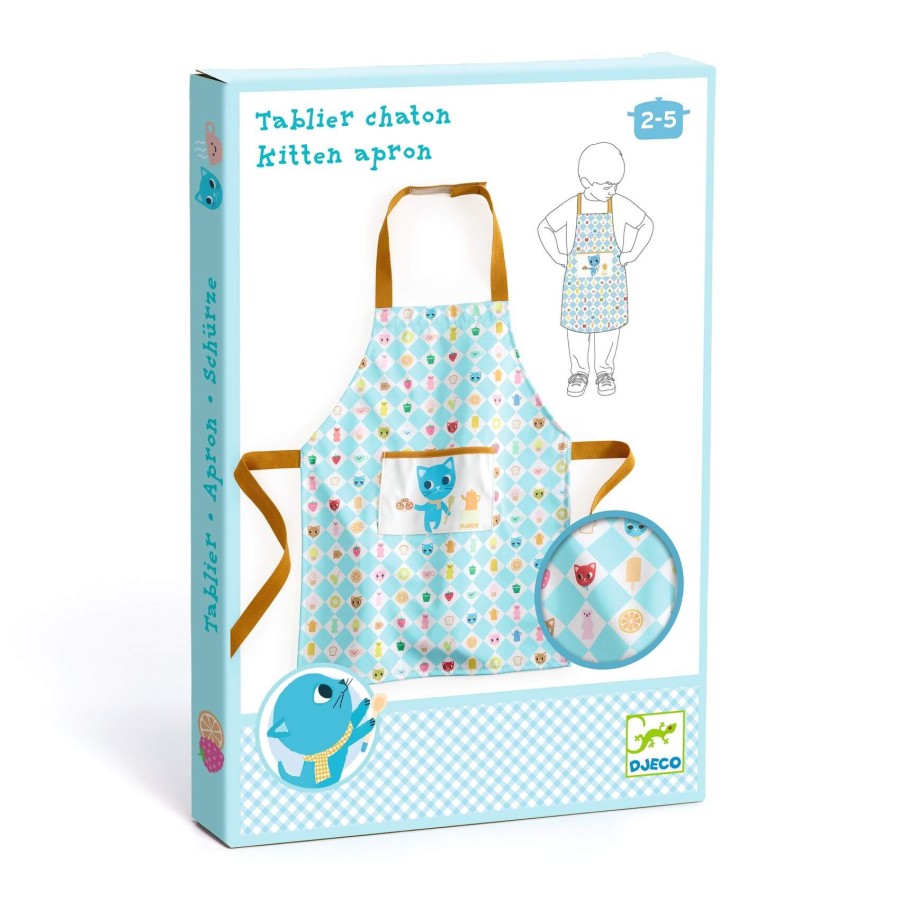 Fartuszek kuchenny niebieski - KOTKI / Djeco