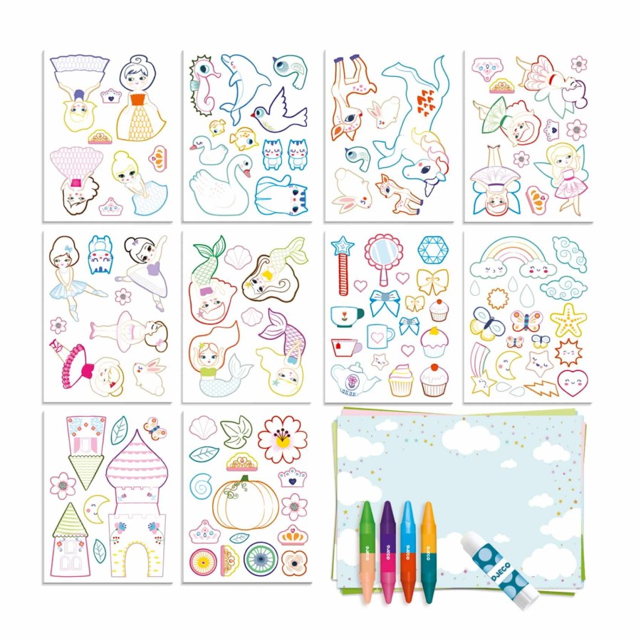 Zestaw KREATYWNY ŚWIAT DZIEWCZYNKI 3+ / Djeco