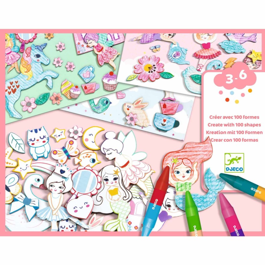 Zestaw KREATYWNY ŚWIAT DZIEWCZYNKI 3+ / Djeco