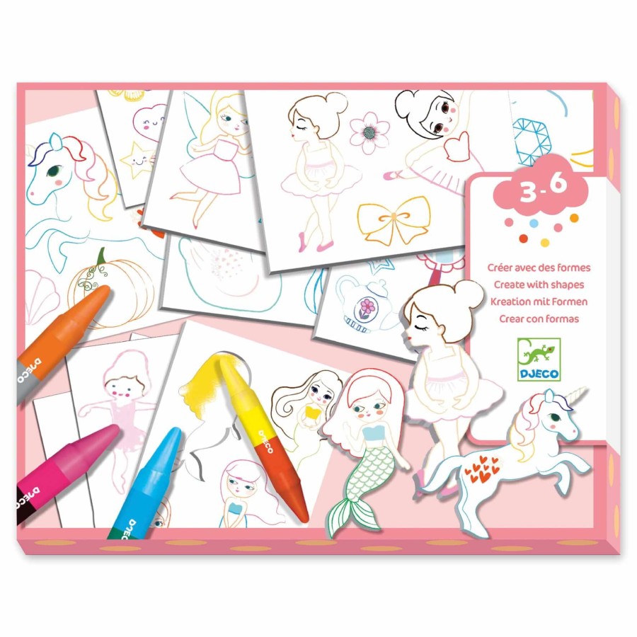 Zestaw KREATYWNY ŚWIAT DZIEWCZYNKI 3+ / Djeco