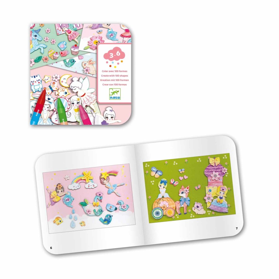 Zestaw KREATYWNY ŚWIAT DZIEWCZYNKI 3+ / Djeco