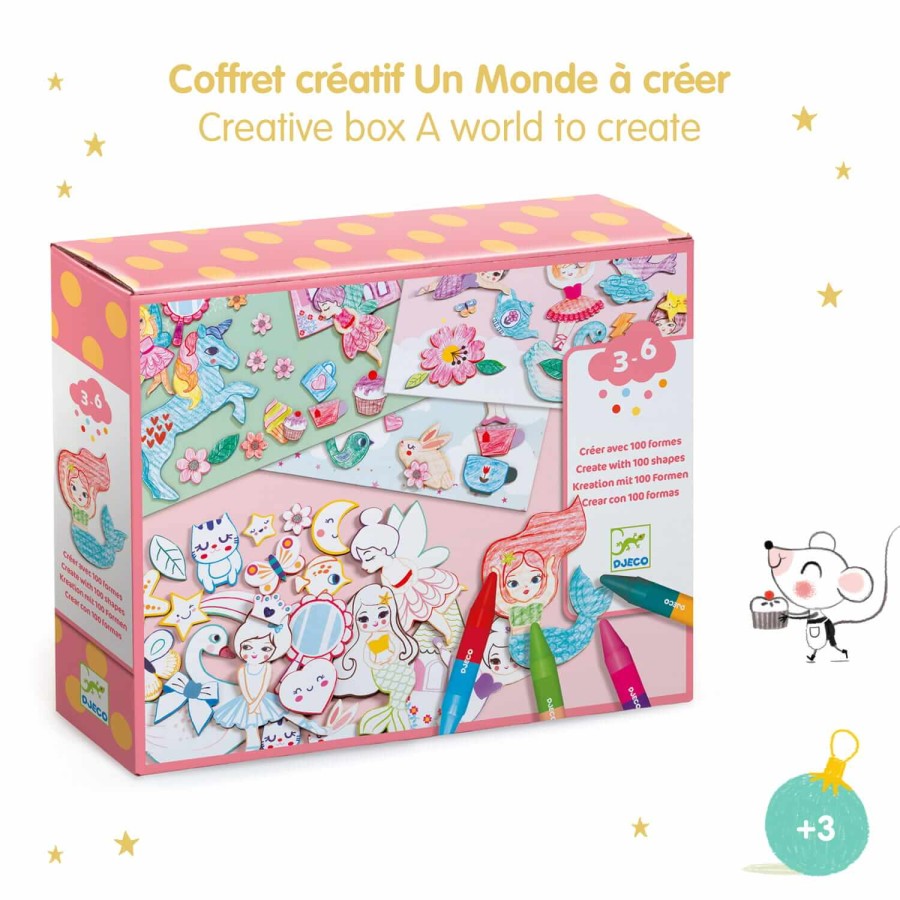 Zestaw KREATYWNY ŚWIAT DZIEWCZYNKI 3+ / Djeco