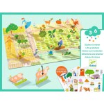 Naklejki wielokrotnego użytku 3D FARMA 3+ / Djeco