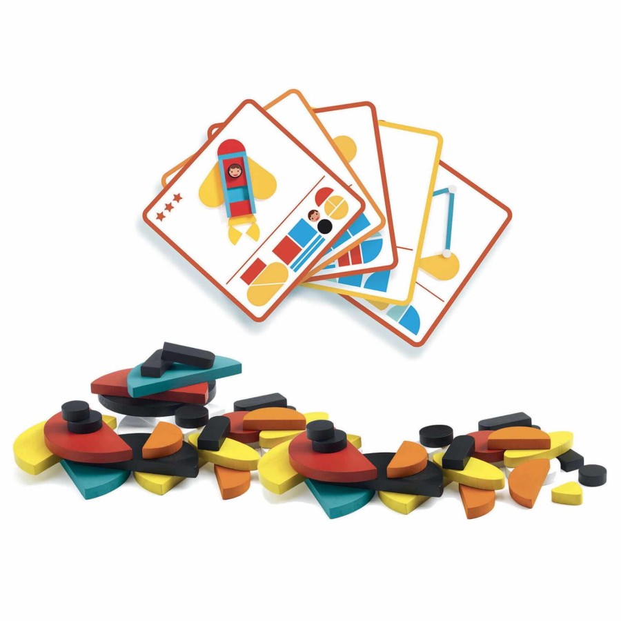 Drewniane kształty POJAZDY 3+ / Djeco