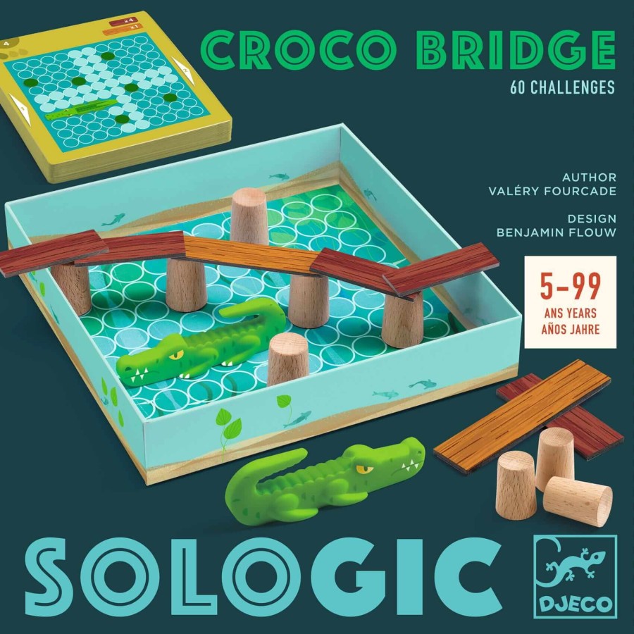 Gra logiczna SoLogic CROCO BRIDGE 5+ / Djeco