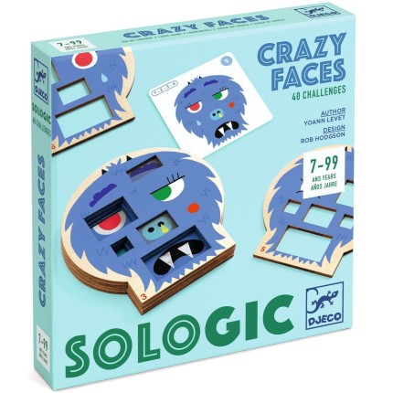 Gra logiczna CRAZY FACES 5+ / Djeco