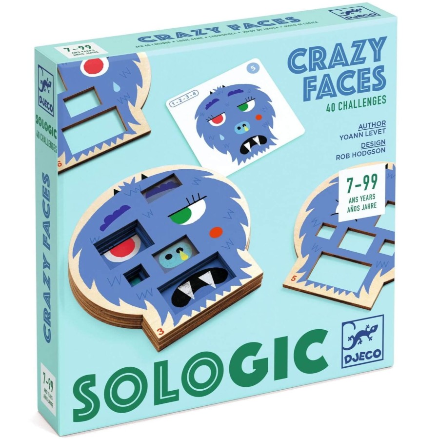 Gra logiczna CRAZY FACES 5+ / Djeco