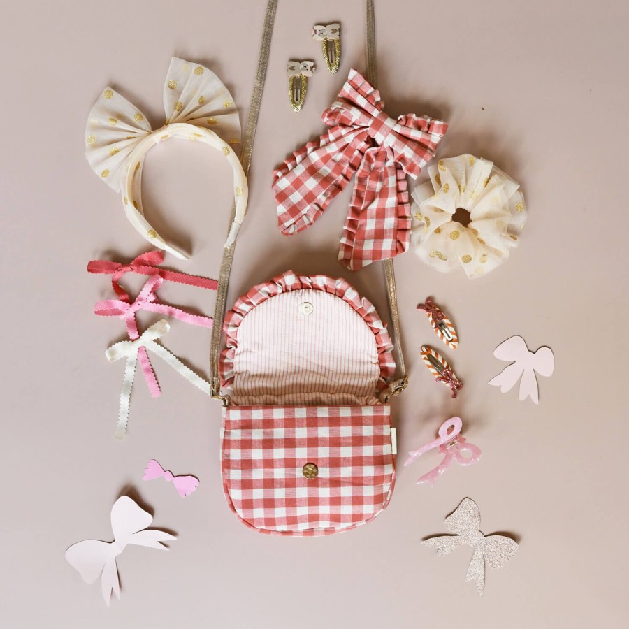 Spinki do włosów Stripy Glitter Bow / Rockahula Kids