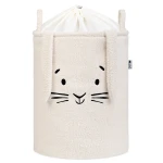 Zamykany kosz na ściągacz do przechowywania zabawek, BOUNCLE PREMIUM - Kremowy Królik / SIPO