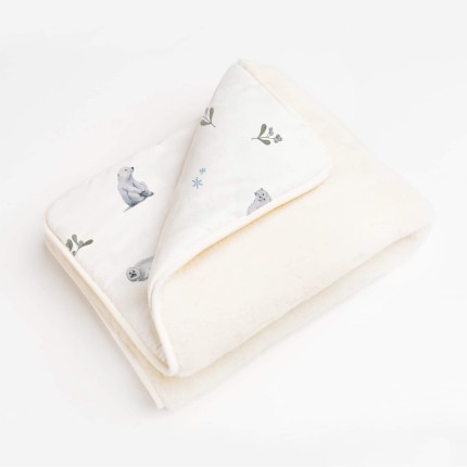 Kocyk dwustronny MERINO Greenland / Layette