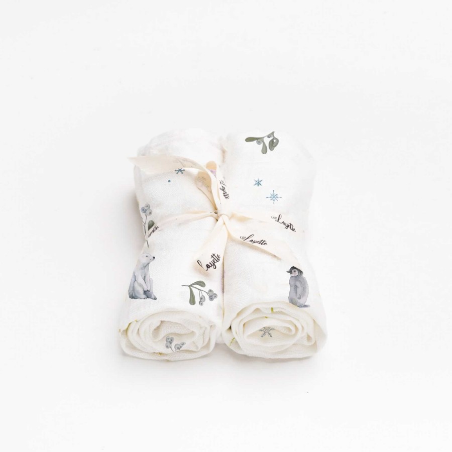 Pieluszki bambusowe 2 szt. GREENLAND / Layette