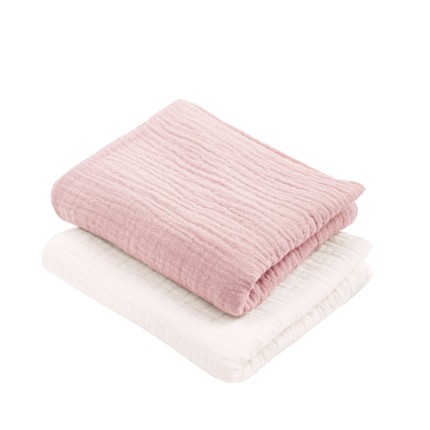 Pieluszki muślinowe - różowy i kremowy / Colorstories