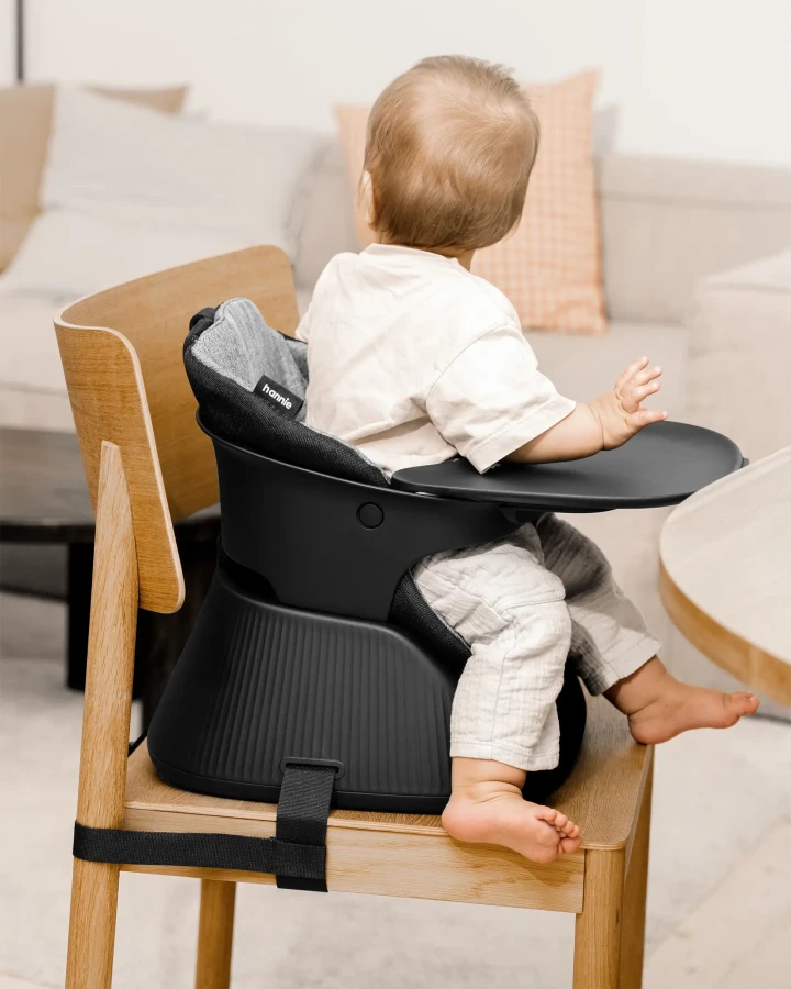 Przenośne krzesełko do karmienia - Charcoal Black / Hannie 