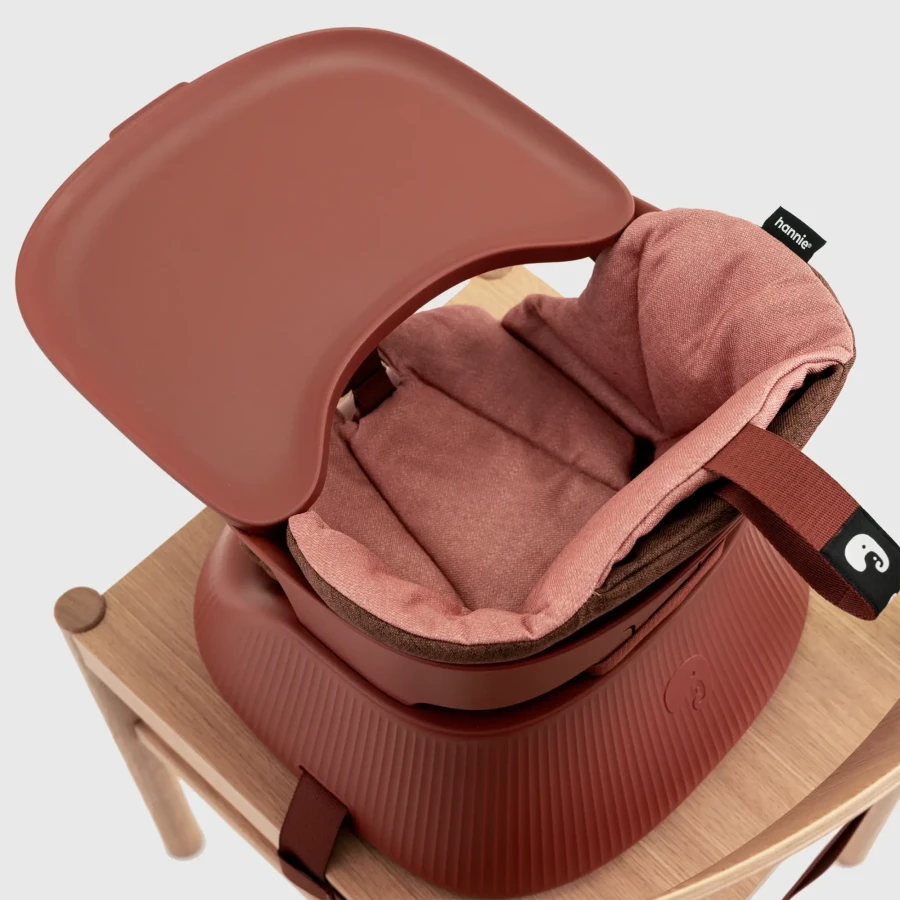 Przenośne krzesełko do karmienia - Mahogany Red / Hannie 
