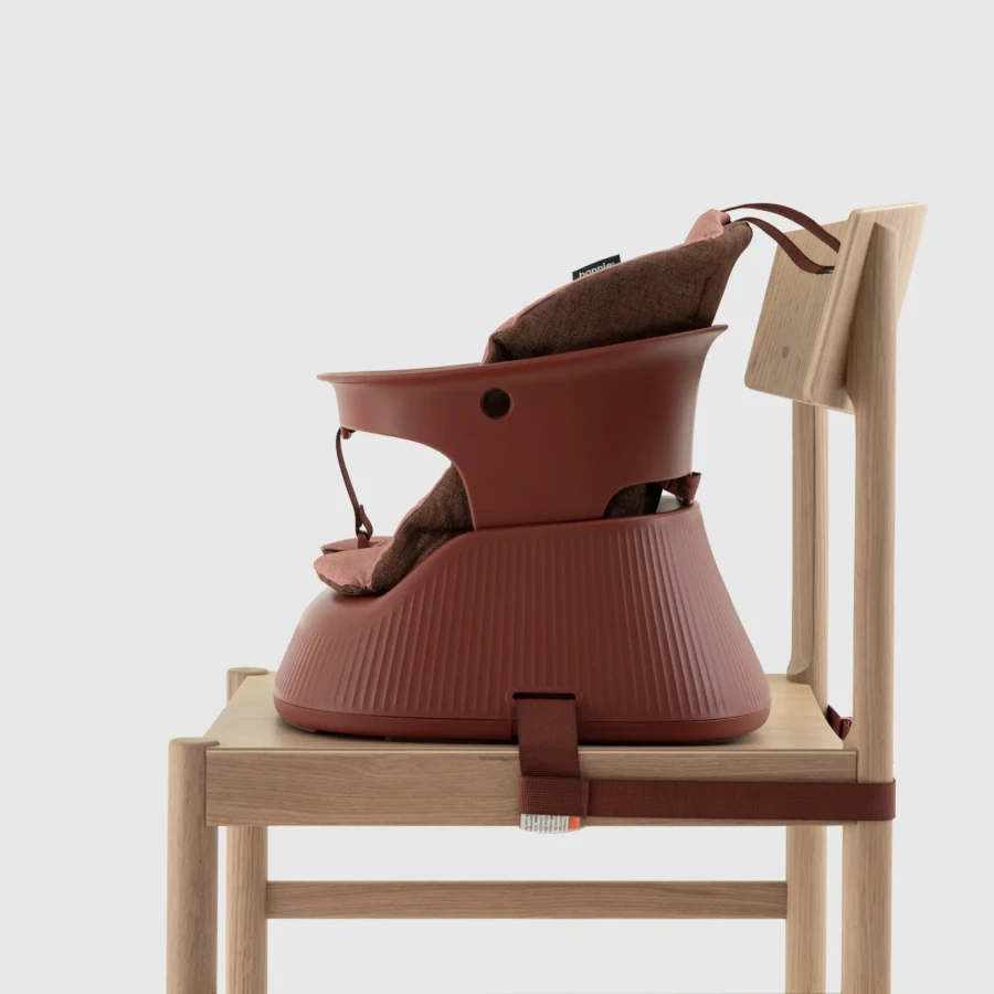 Przenośne krzesełko do karmienia - Mahogany Red / Hannie 