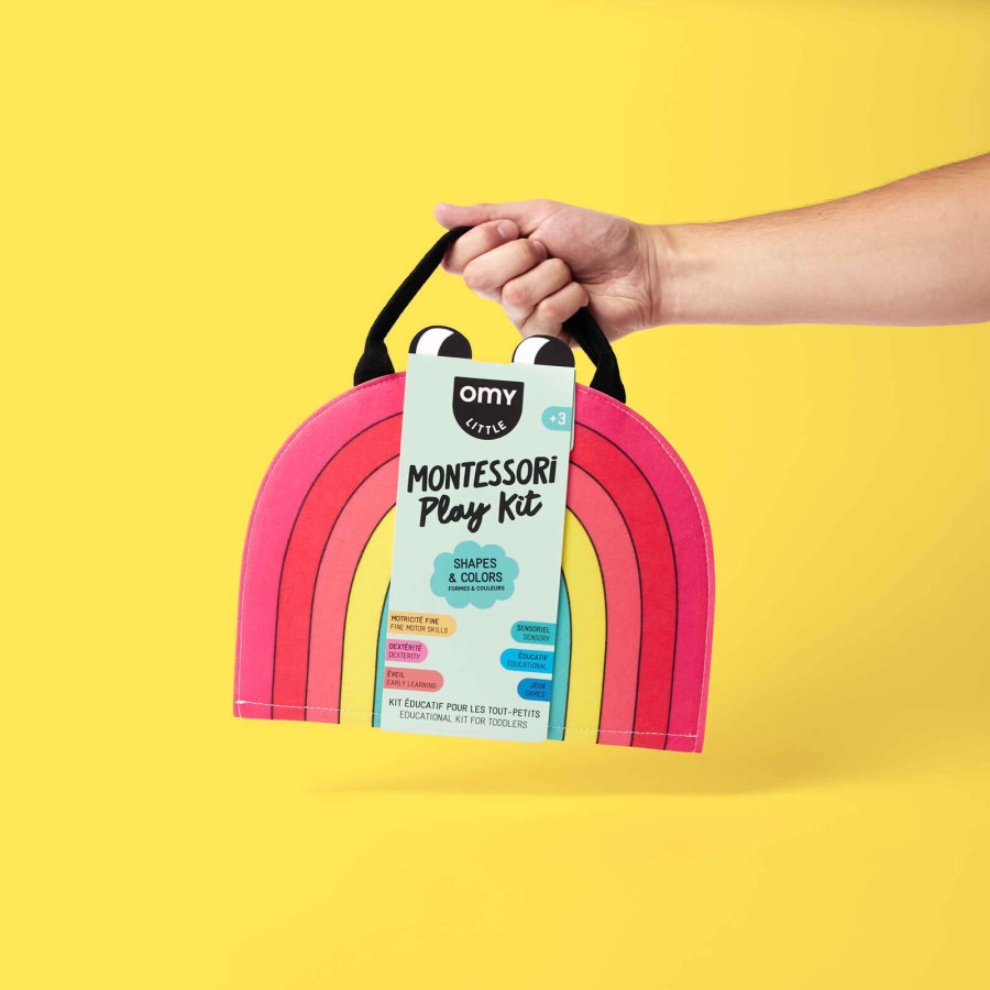 Montessori miękka książka aktywizująca - kształty i kolory / OMY