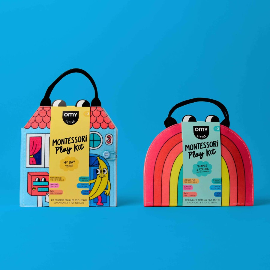 Montessori miękka książka aktywizująca - kształty i kolory / OMY