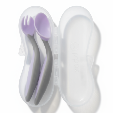 Komplet pierwszych sztućców dla niemowląt GELATO boysenberry / b.box