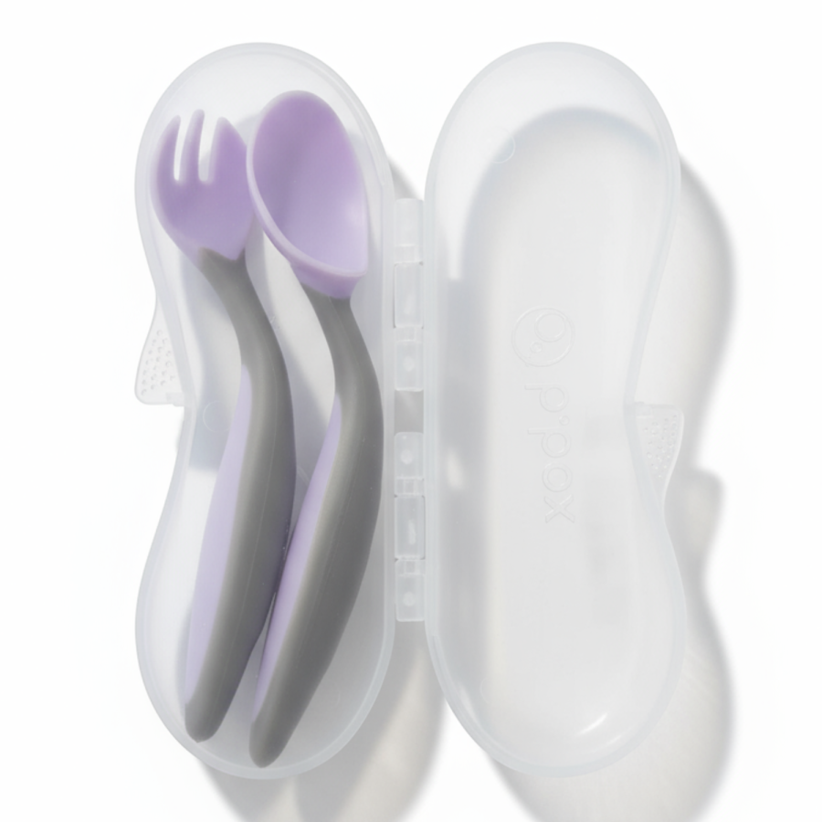 Komplet pierwszych sztućców dla niemowląt GELATO boysenberry / b.box