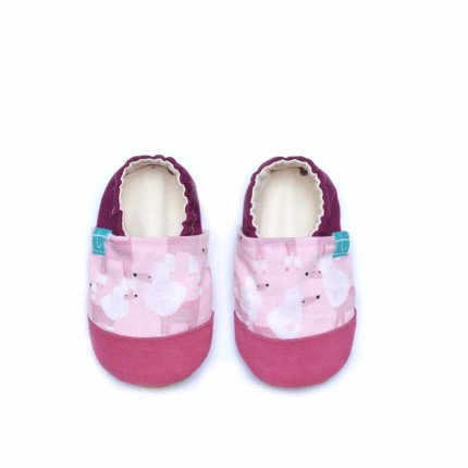 Kapcie do domu, żłobka, przedszkola - RÓŻOWE PUDLE / TITOT
