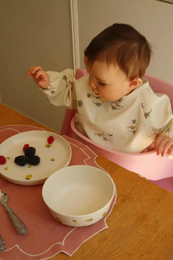 Zestaw talerzyków, 5szt. - lemon mix / Konges Slojd