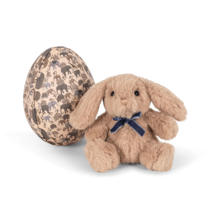 Jajko niespodzianka z pluszowym króliczkiem w środku - safari / Konges Slojd