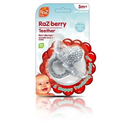Gryzaczek soczysta malina szary / RazBaby