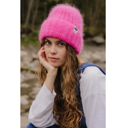 Czapka MOHER FLUFFY - Electric Pink / JUNGMOB