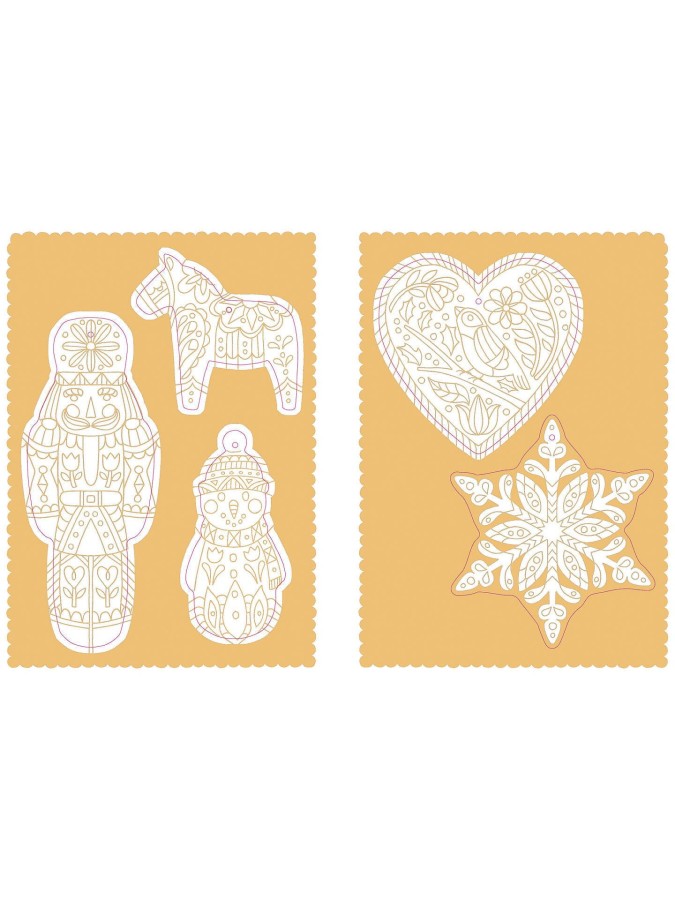 Press out + colour Christmas decorations / Wydawnictwo Nosy Crow
