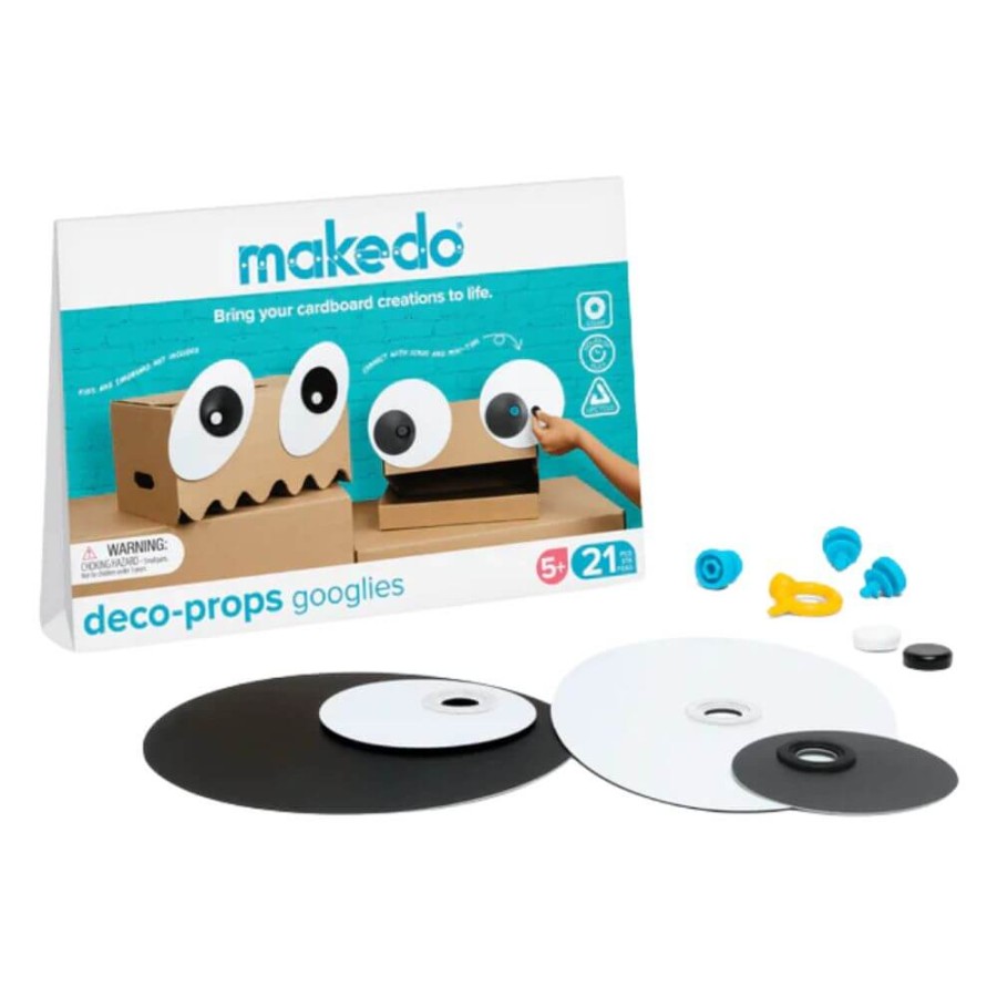 Zestaw kreatywnych kształtów Makedo Deco-Props - Googlies 21 el. / Makedo